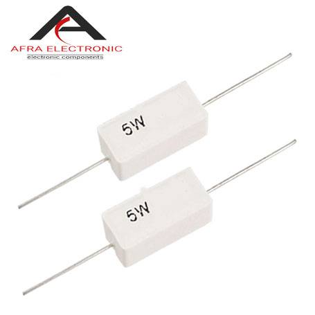 seramic resistor 5w 0.15R - افرا الکترونیک
