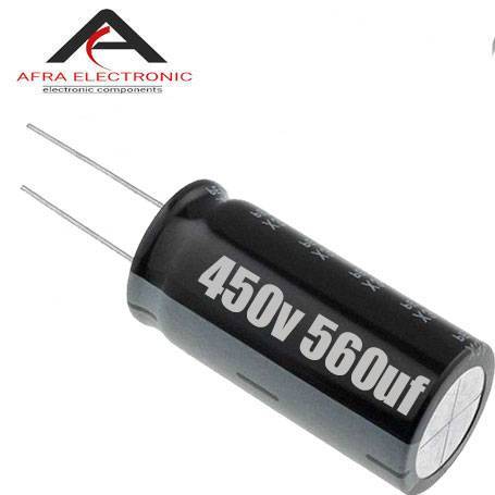 خازن الکترولیت 450 ولت 560 میکروفاراد 1 - افرا الکترونیک