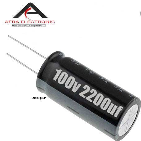 خازن الکترولیت 100 ولت 2200 میکروفاراد 1 - افرا الکترونیک