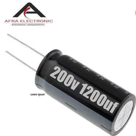 خازن الکترولیت 200 ولت 1200 میکروفاراد 1 - افرا الکترونیک