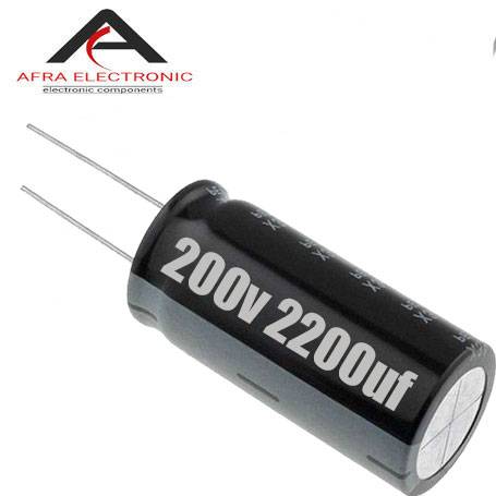خازن الکترولیت 200 ولت 2200 میکروفاراد 1 - افرا الکترونیک
