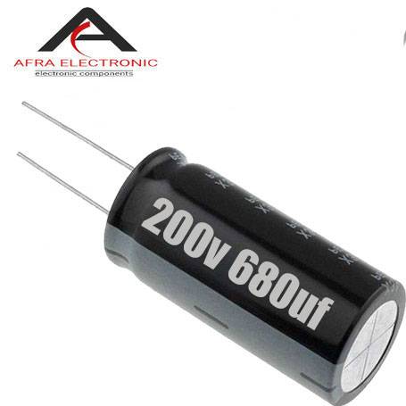 خازن الکترولیت 200 ولت 680 میکروفاراد 1 - افرا الکترونیک